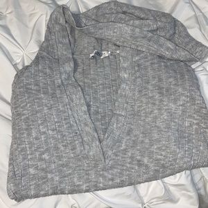 vneck ribbed sweater